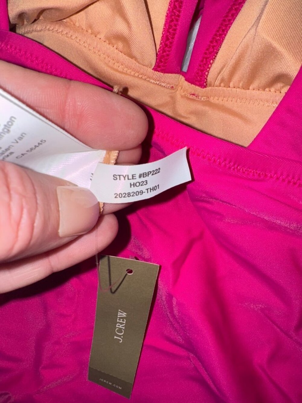J. Crew Ruched Ruffle One-Piece Swimsuit Fuchsia Pink Vneck NEW Re-imagined 12 - Picture 4 of 5